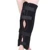 Rodillera disponible en stock con soporte de placa de acero, rodillera de fijación para articulación de rodilla para lesiones de rodilla y rehabilitación de la articulación de la rodilla