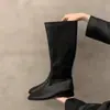 2026 Botas Largas Modernas Versátiles Sencillas para Mujeres de Tallas Grandes Moda Retro Primavera/Verano Nuevo Estilo Usar Botas Largas Botas de Caballero