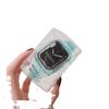 Correa de reloj de TPU con purpurina para iWatch, correa pequeña todo en uno para la cintura, correa protectora para Apple Watch 7SE8 para mujer.