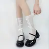 Calcetines de mujer estilo ballet calcetines de encaje calcetines jk con lazo calcetines Lolita de oreja de madera calcetines dulces de felpa