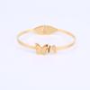Pulsera de Acero Inoxidable Dorado Mate con Mariposa Igual a la de las Blogueras Ins para Mujer Lujo Accesible Acero de Titanio Doble Mariposa Pulsera de Superficie Fina