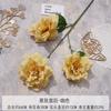 Buquês de flores artificiais marrons para salões de casamento, decorações de teto, marcadores de corredor e fundos na cor de caramelo; arranjos de flores de seda.