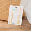 Aretes Lindos Estilo Coreano con Orejas de Gato para Niñas, Material Simple de Acero Inoxidable, Mini Pendientes Versátiles en Stock