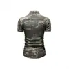 Camisa de Manga Longa Camuflada Masculina Europeia e Americana Estilo Workwear Camisa Jeans Lavada Top Casual Versátil