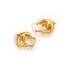 Brincos de Estilo Minimalista para Mulheres, Design de Nicho com uma Personalidade Simples e Única, Brincos de Moda de Alto Nível e Luxo Leve em Ouro 18K