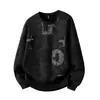 Nueva sudadera de otoño para hombre, camiseta básica de cuello redondo de corte holgado, marca de moda 2026 nueva sudadera de manga larga para hombre