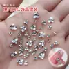 Celebridade da internet estilo quente monte de diamantes joias de nail art misturadas super brilhantes 3 diamantes nail art finalizada monte de diamantes strass unhas monte de diamantes