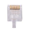 Cable de red de cristal corto sin blindaje 8P8C RJ45 de cuatro vías, cuatro vías arriba y cuatro vías abajo, fabricante personalizado