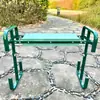 Novo Banco de Joelhos para Jardim Externo, Cadeira de Joelhos com Altura Ajustável, Banco de Ferramentas de Jardim com Bolsa para Ferramentas, Banco de Joelhos para Jardim