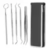 Conjunto de Ferramentas Odontológicas Aço Inoxidável Espelho Remoção de Tártaro Limpeza Ferramenta para Dente Cuidado Dental Sonda Oral