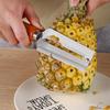 Cuchillo Especial para Pelar Piña y Caña de Azúcar, Pelador de Acero Inoxidable, Cuchillo para Cortar Piña, Pinza para Quitar Ojos, Herramienta para Quitar Ojos de Fruta