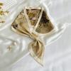 Bufanda Larga de Punto de Onda Nueva para Mujer, Versátil para Primavera y Otoño, Delgada, de Alta Gama, para Cuello y Clavícula, Protección del Cuello, Bufanda Pequeña
