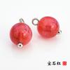 Pies de cobre de vidrio cárdigan cheongsam para mujer joyería costura a mano hebilla de color forma de flor abrigo abrigo camisa camisa botón de camisa