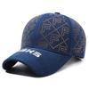 Gorra con letra F de diamantes de imitación para mujer, gorro protector solar, informal, para exteriores, de moda, para primavera y otoño