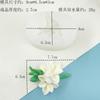 Flor de lírio gardenia chocolate açúcar molde flor silicone ferramenta de moagem atacado aromaterapia de carro ferramenta de filme de gesso