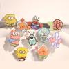 Horquilla de Pelo Bob Esponja de Dibujos Animados Patricio Estrella Linda Corazón de Niña Acrílico Pico de Pato Clip Estudiante Flequillo Clip Lateral