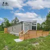 Apartamento pequeno para uma pessoa em área rural, estrutura de aço, design de casa residencial, construção, contêiner modular, casas de moradia, exportação