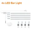 Tira de LED de Luz Dura para Sensor de Partición de 12V Luz para Gabinete Sensor de Barrido de Mano Atenuación Táctil Luz para Armario Estantería No Requiere Taladro