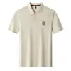 Camiseta tipo polo de malla elástica de algodón de fibra larga Leishibert Xinjiang para hombre, manga corta, transpirable para verano, sin planchar, de manga corta