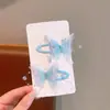 Horquilla de Mariposa de Perla Súper Hada para Niños Horquilla Lateral para Niñas Tocado No Daña el Cabello Accesorios para el Cabello de Princesa para la Frente de Bebé