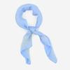Bufanda Decorativa de Lujo Estilo Coreano Cuadrada, Seda Imitación con Lunares Azules y Estampado, Versátil y Elegante, 70cm, Venta al por Mayor