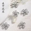 2025 Nuevos Accesorios para Uñas Ojo de Gato Flor Lazo Cadena de Perlas Colgante de Borla Zirconia Decoración de Uñas