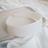 Diadema DIY embrión inferior color tela diadema base negro blanco para niños horquilla fuerte manual alargada sin dientes