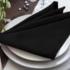 Servilleta de restaurante occidental 43*43cm 100% poliéster borde de bloqueo de servilleta, servilleta lavable, adecuada para fiesta, paño para la boca