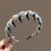 Diadema Peine de Moda Transfronteriza para Mujer, Accesorio para el Cabello Antideslizante de Corona Alta, Diadema Simple Versátil, Adorno Trenzado para el Cabello Adelgazante
