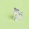 Colgante de Perrito Estéreo Lindo con Terciopelo de Resina para Funda de Teléfono Móvil, Bolso, Llavero DIY, Accesorios de Colgante Decorativo para Joyería