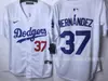 Jersey de béisbol transfronterizo europeo y americano Dodgers Los Angeles Dodgers Jersey de béisbol uniforme de béisbol cárdigan