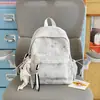 Mochila Tie-Dye Simple y Elegante Estilo Coreano 2026 Nueva Gran Capacidad Bolsa Escolar para Estudiantes de Secundaria y Preparatoria Mochila para Computadora