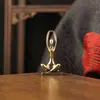 Adorno creativo de latón para figura de yoga más vendido transfronterizo, decoración de escritorio de personaje abstracto, adorno de cobre estilo nórdico