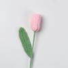 Tulipa Finalizada Flor Feita à Mão Flor de Lã Flor Tecida Flor Atacado Flor Tricotada Flor de Crochê Dia dos Namorados Dia dos Professores