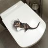 Comercio exterior, pegatinas de pared rotas, pegatinas de baño con diseño de ratoncito, pegatinas de pared para decoración del hogar, autoadhesivas, venta al por mayor transfronteriza