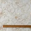 Tecido de malha respirável para primavera e verão com bordado de corda, 150 cm de largura, bordado floral, tecido para roupas femininas, vestidos de noiva e Hanfu