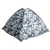 Tienda cuadrada acolchada multicapa para pesca en hielo con faldón de nieve extendido, a prueba de viento, para campamentos de pesca de invierno y actividades de team building, disponible para compra al por mayor y tamaños personalizables