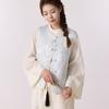 2026 Nova Roupa Feminina Estilo Chinês com Colete Jaqueta de Gola Redonda Abotoado para Primavera, Top Retrô Tamanho Plus