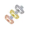Anillo de moda Tong Lin con deseos transfronterizos de Europa y América, anillo de plata esterlina s925 en oro rosa, diseño de nicho, anillo de diamantes, conjunto de anillo