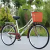 Bicicleta Totalmente Rodamientos para Adultos, Hombres y Mujeres, 24pulgadas 26pulgadas Bicicletas de Commuter, Bicicletas Universales de Movilidad para Ancianos, Ligera