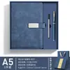 Conjunto de Caixa de Presente para Caderno de Negócios de Alta Qualidade, Livro de Registro de Reuniões de Escritório A5 Personalizado, Bloco de Notas Simples Espesso