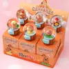 2026 Novo Coelho Fofo Desenho Animado Caixa Surpresa Bola de Vidro Brilhante Brinquedo da Moda Infantil Figura de Resina Atacado