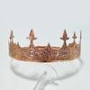 Tocado de corona de rey para hombre europeo y americano, decoración de desfile de actuación de corte vintage de príncipe heredero, ropa de cumpleaños de reina