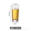 Taza de Cerveza Artesanal Red Neta de Gran Capacidad Taza de Cerveza de Barril Vidrio Comercial y para el Hogar Taza Creativa de Pinta para Bar