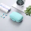 Caja de medicamentos pequeña portátil a prueba de polvo sellada caja de pastillas para personas mayores compartimento portátil almacenamiento gran capacidad caja Macaron