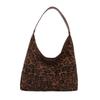 Bolso de mujer con estampado de leopardo, estilo transfronterizo, para el hombro, estilo vintage coreano, novedad de invierno de 2024.