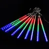 Luz de Lluvia de Meteoros LED Exterior Impermeable Iluminación Carretera Decoración de Año Nuevo Luz de Ambiente Cadena de Luces de Lluvia de Meteoros Linterna Colgante para Árbol