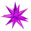 Globo de película de aluminio forma estrella explosiva de 26 pulgadas cono globo gota de agua hexagrama puntiagudo 4D bola explosiva decoración forma erizo de mar