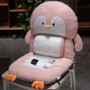 Cojín de Pingüino Oficina Sedentario Cojín Lumbar Respaldo Asiento Integrado Cojín de Glúteos Engrosado Calefactable Invierno