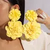 Amazon Transfronterizo Frescos Coloridos Pendientes de Flor de Girasol Dulce Atmósfera Pendientes Colgantes de Flor de Tulipán Joyería